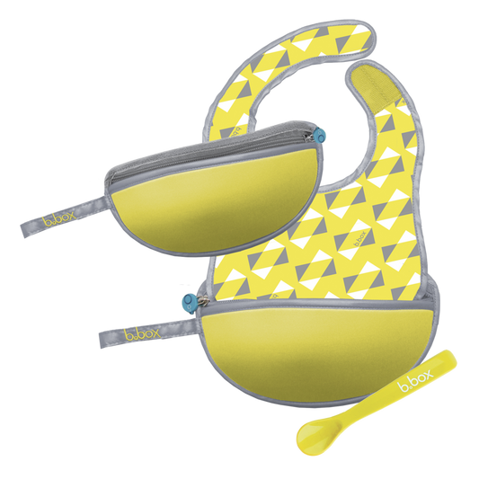 Travel Bib & Spoon - Pine Splice