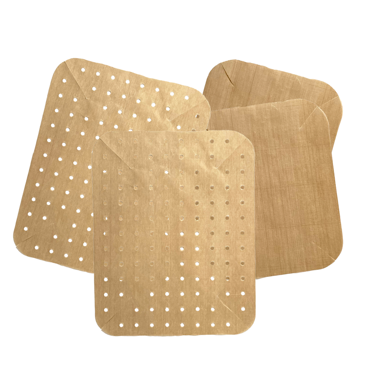 Oblong Air Fryer Liners Gold Reusable Set4