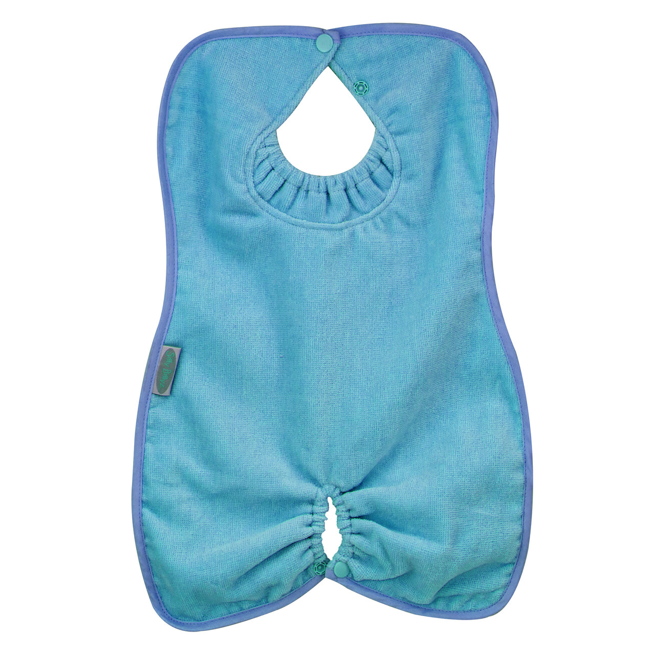 Aqua Towel Highchair Hugger Bibs