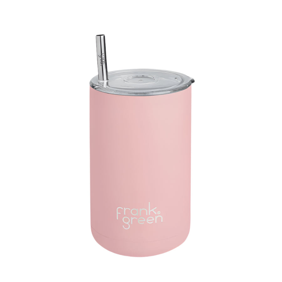 Iced Coffee Cup with Straw Blushed