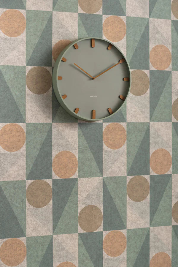 Grace Wall Clock Grayed Jade