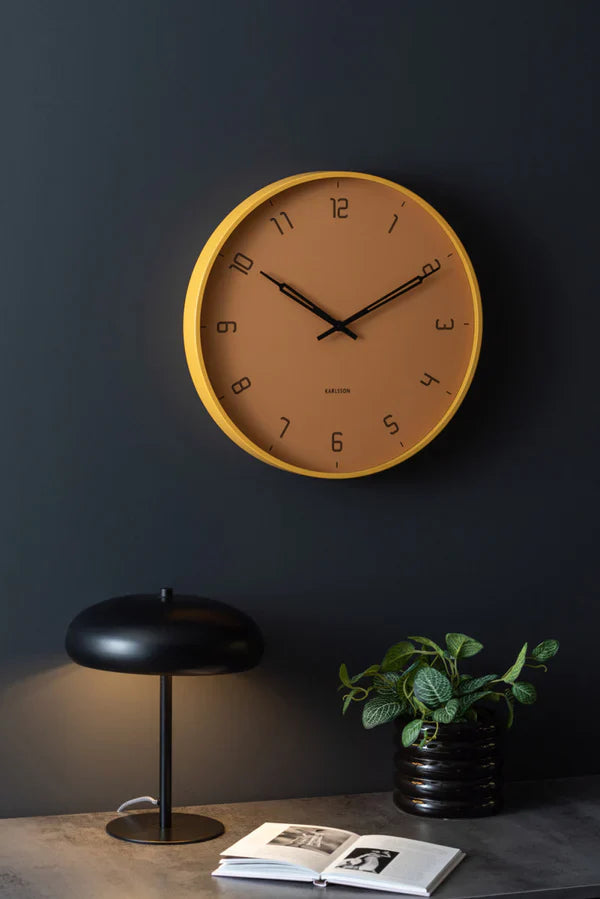 Stark Wall Clock Honey Brown
