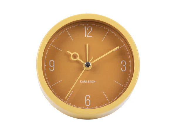Monocle Alarm Clock Ochre Yellow