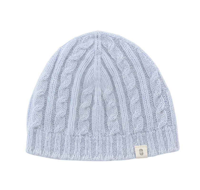 Cable Knit Hat Blue 1-5yr