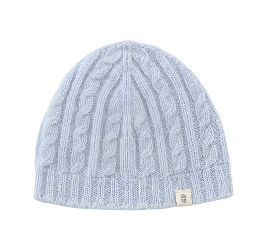Cable Knit Hat Blue 1-5yr
