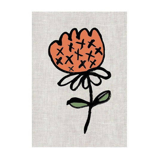 Flower Pops II Tea Towel