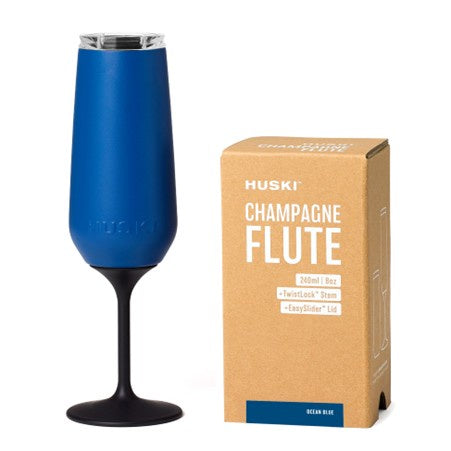 Huski Champagne Flute Ocean Blue