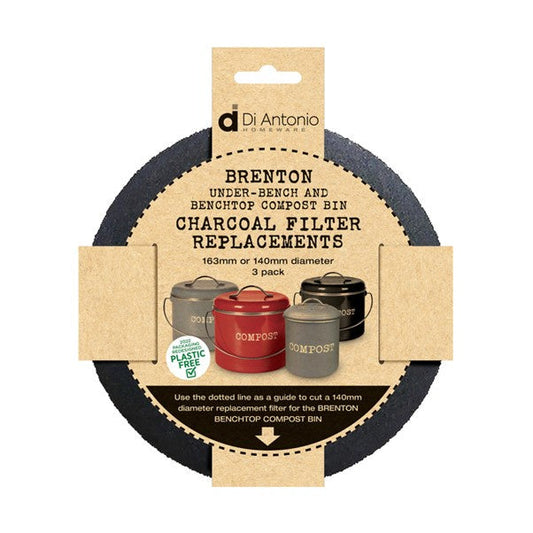 Charcoal Filter Replacements Set/3 163mm