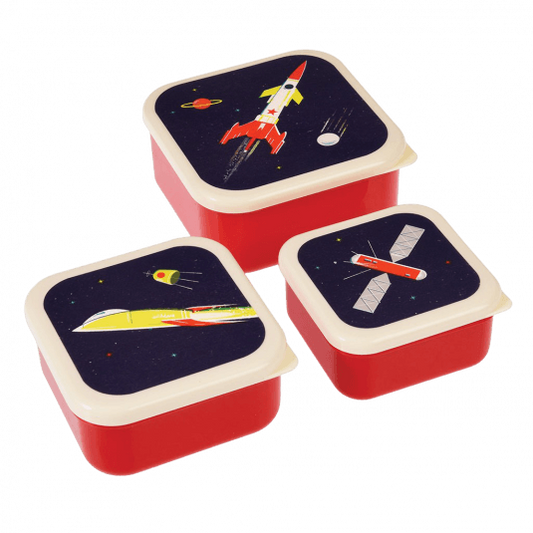 Snack Boxes, set of 3 - Space Age