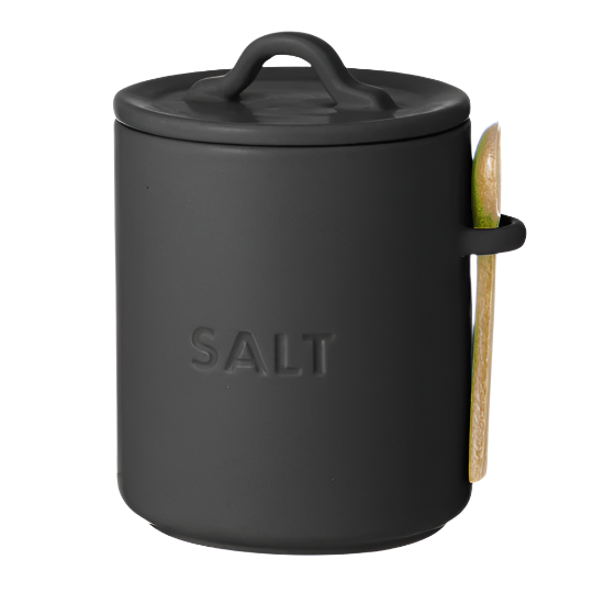 Essentials Salt Cellar Charcoal