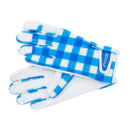 Goatskin Gloves Cobalt Check