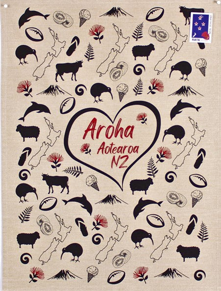 Tea Towel Aroha