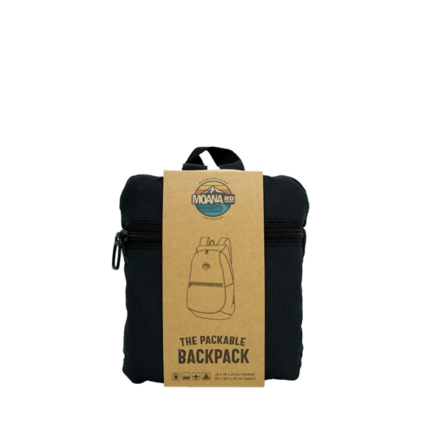 Packable Backpack Black
