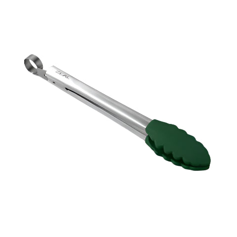 Tongs Silicone Head 10" Forest Green