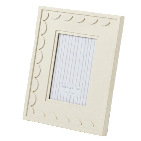 Picture Frame Willow 5"x 7" Cream