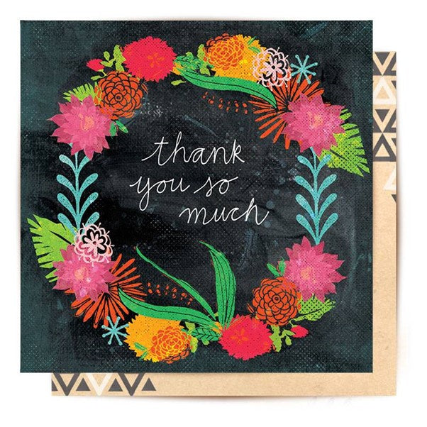 Card Botanical Thank You