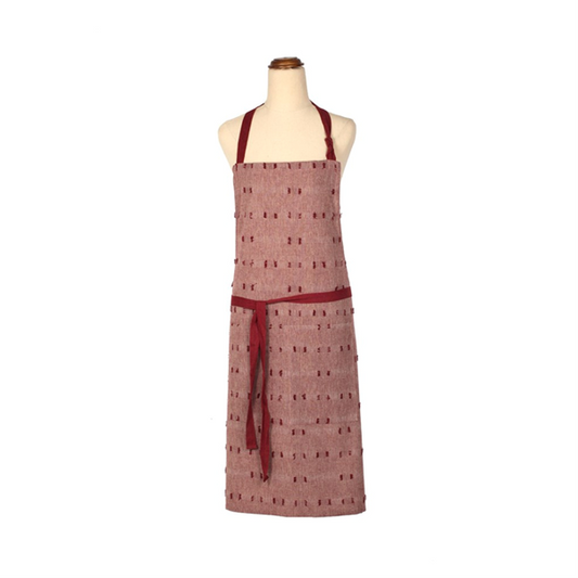 Tuft Apron Ruby