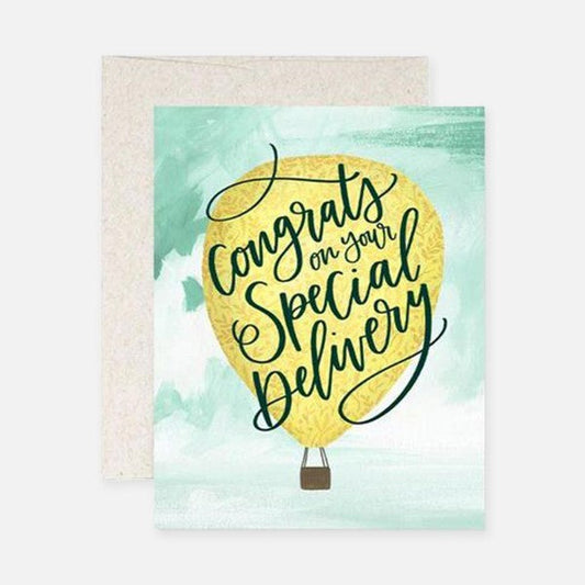 Card Special Delivery Balloon