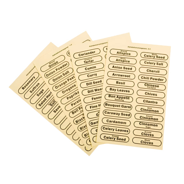 Spice Labels Pk 96