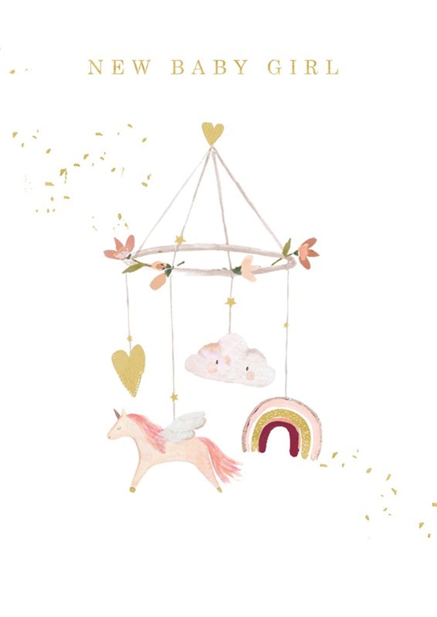 Card Baby Girl Mobile
