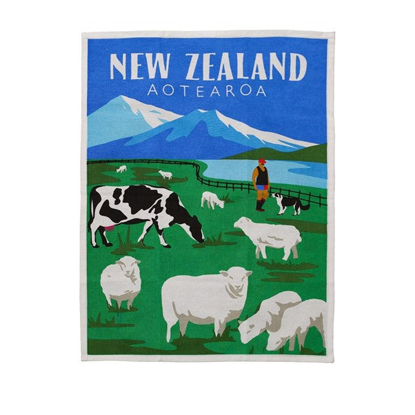 Tea Towel NZ Farming