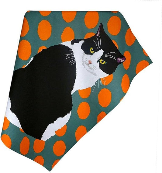 Teatowel -Black/White Cat