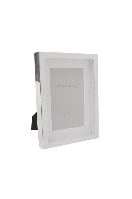 Picture Frame Chrome White 4"x 6"