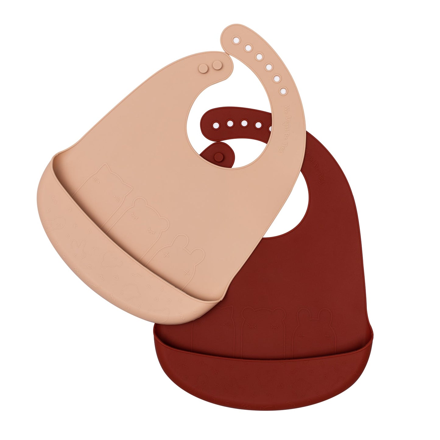 Catchie Bibs - Rust + Beige