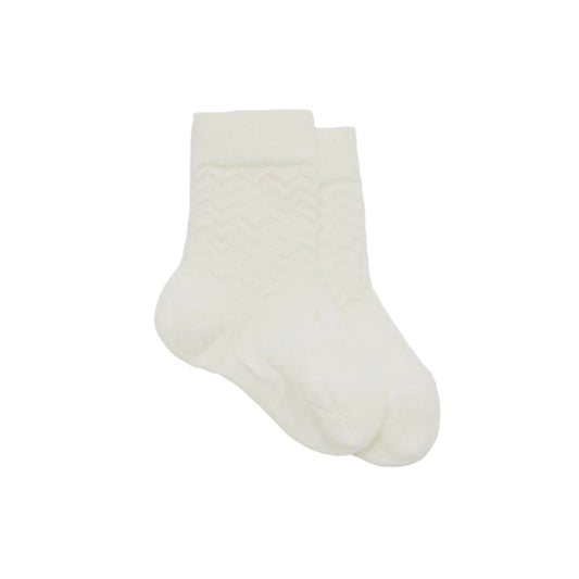 Merino Crew Socks - Pearl