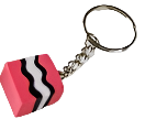 Keychain Liquorice Allsorts Pink