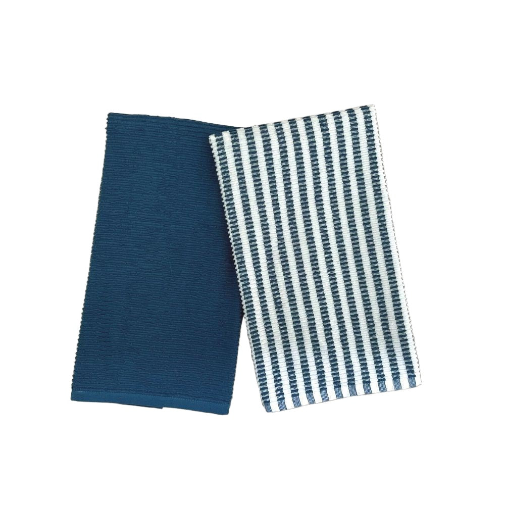 Ribbed Tea Towel Midnight