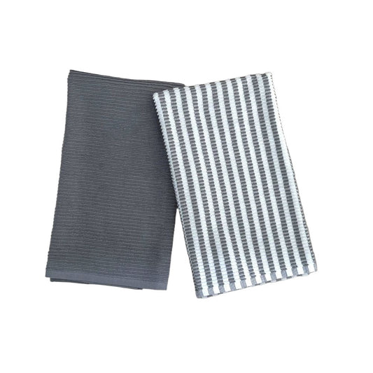 Ribbed Tea Towel Granite