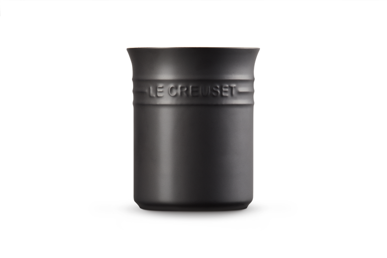 Small Utensil Jar Satin Black
