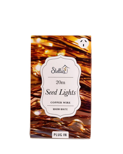 20m Copper Seed Lights - Plug In