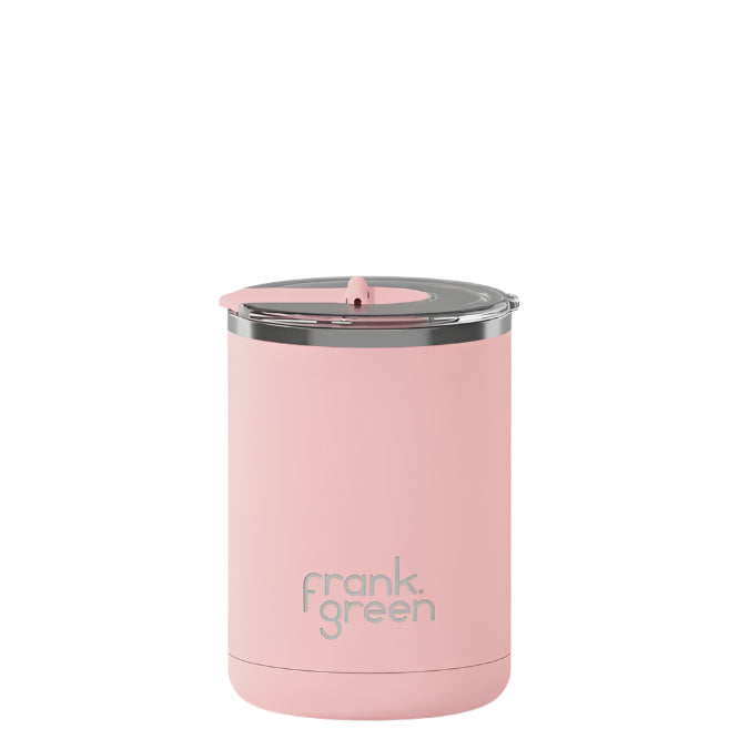 Ceramic Coffee Cup w Hinged Lid Blushed