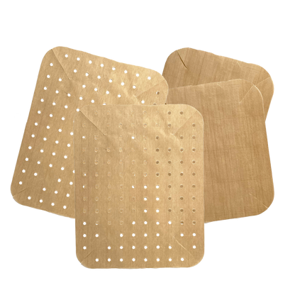 Oblong Air Fryer Liners Gold Reusable Set4