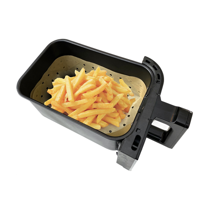 Oblong Air Fryer Liners Gold Reusable Set4