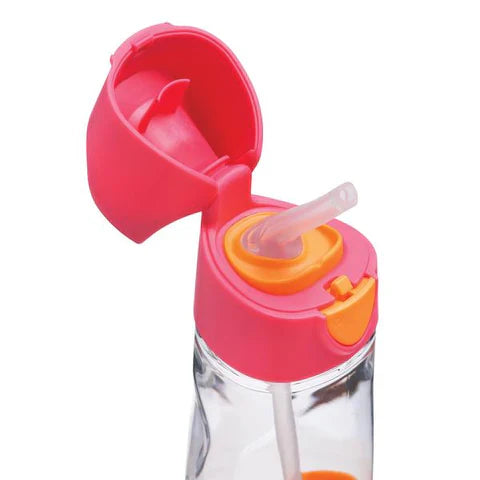 Tritan Straw Bottle 450ml Strawberry Shake