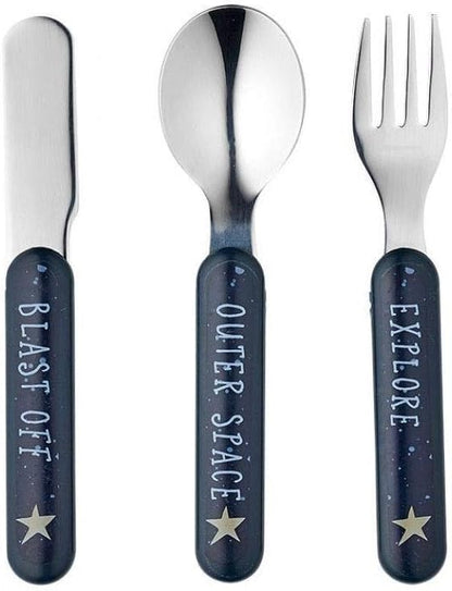 Outer Space Kids Cutlery 3pc