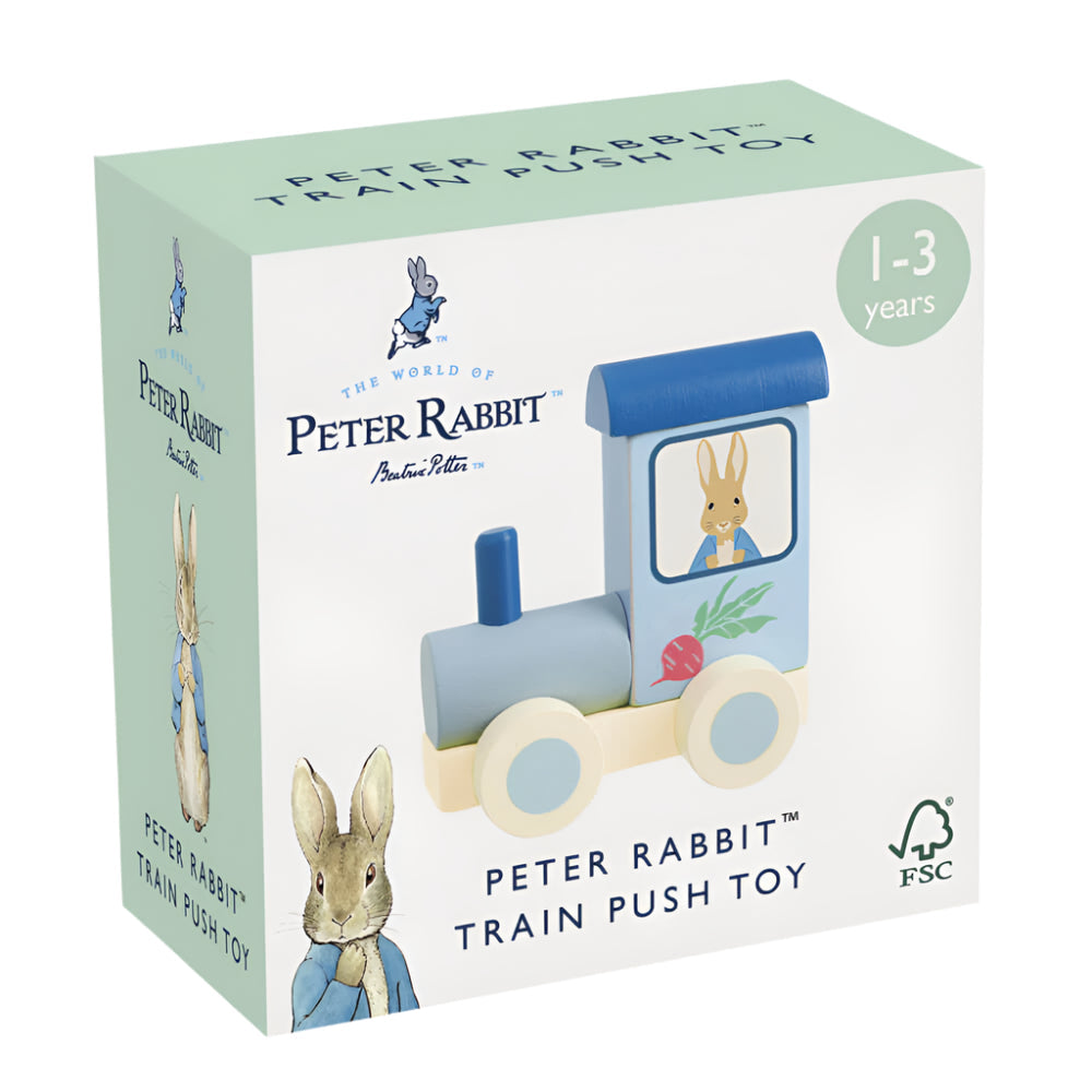 Peter Rabbit Wooden Train Push Toy