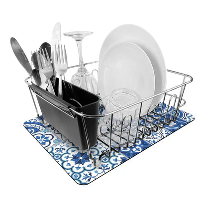 Quick Dry Dish Mat Sparcia Blue
