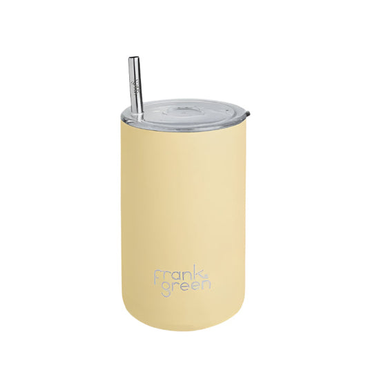 Iced Coffee Cup with Straw Buttermilk