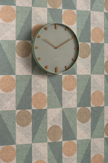 Grace Wall Clock Grayed Jade