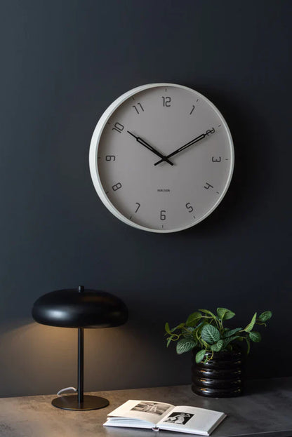 Stark Wall Clock Warm Grey