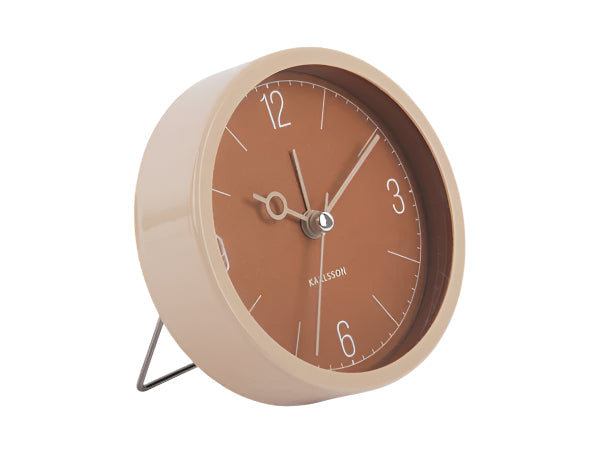 Monocle Alarm Clock Caramel Brown