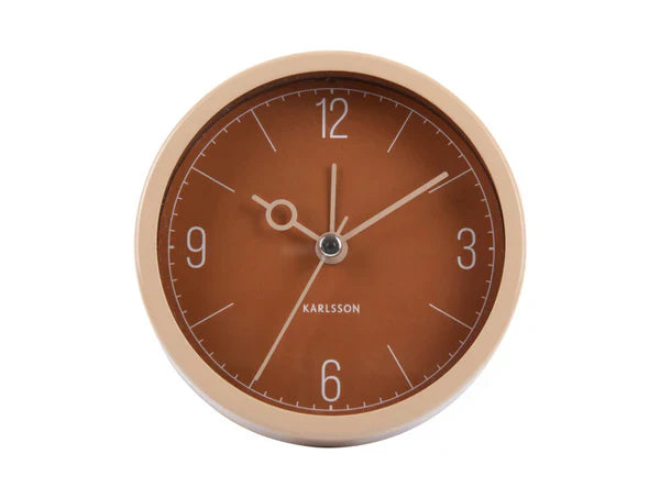 Monocle Alarm Clock Caramel Brown