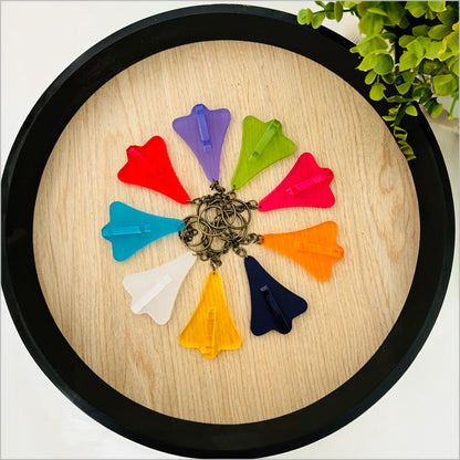 Jet Plane Keyring Purple