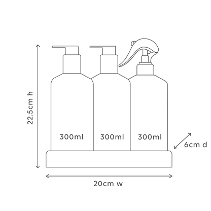 Kitchen Trio Lemon Pomegranate Watermelon & Lime