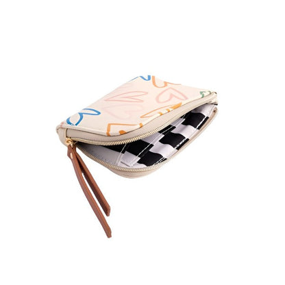 Corner Purse Multi Hearts