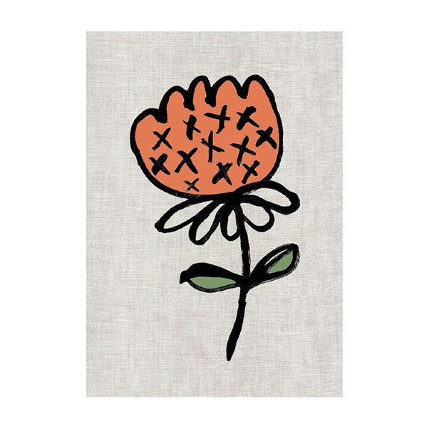 Flower Pops II Tea Towel